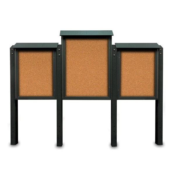 Sliding Door Indoor Enclosed Corkboard, 7